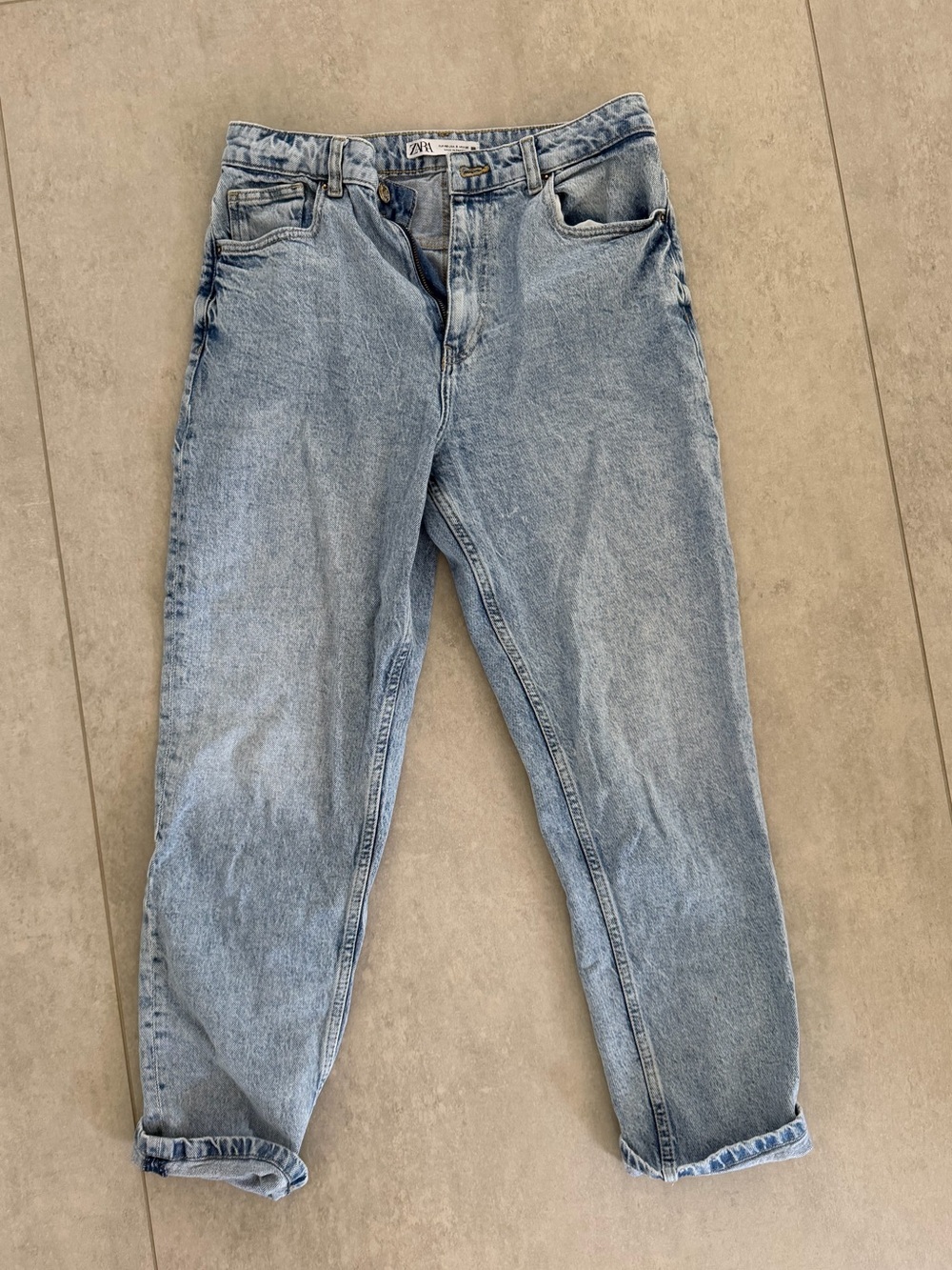 ZARA Light Wash Boyfriend Jeans